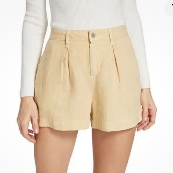 L’AGENCE Zahari High Rise Pleated Short in Sand size 30 NWT - Picture 6 of 9